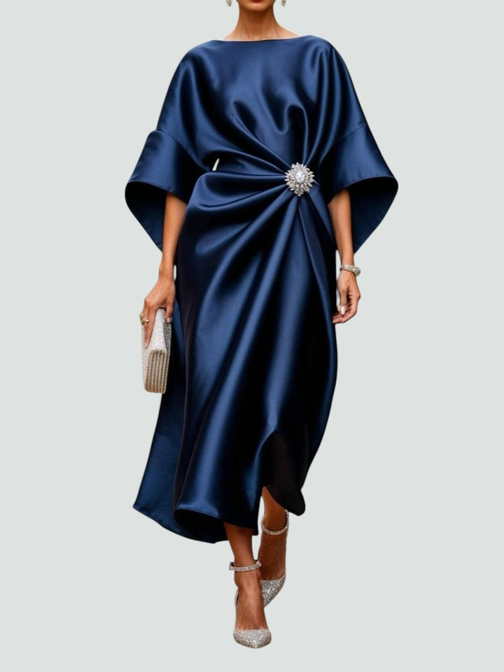 Olivia™ Elegant Long Satin Dress