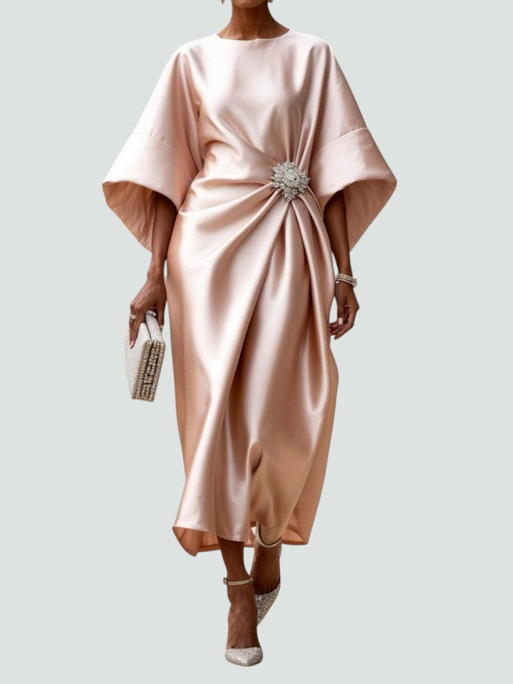 Olivia™ Elegant Long Satin Dress