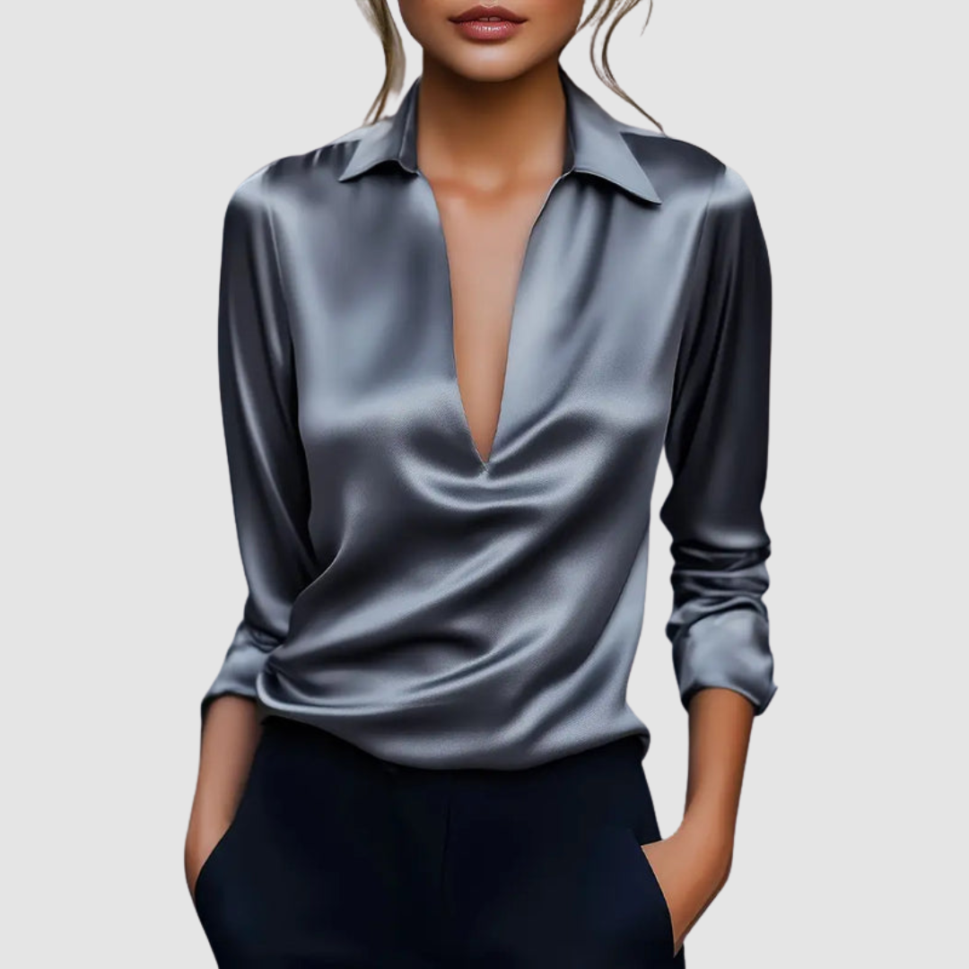 Starla™ Elegant Satin Blouse
