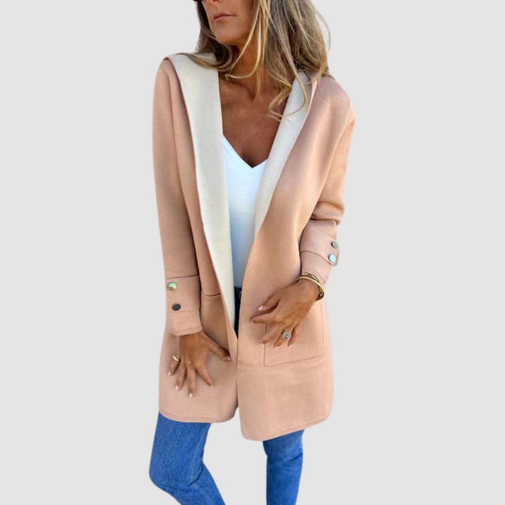 Keziah™ Elegant Soft Hooded Coat