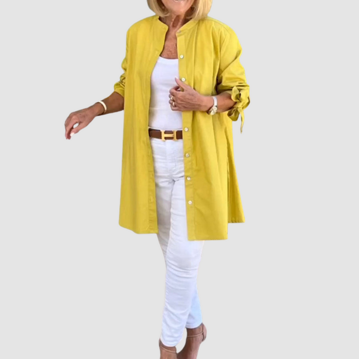 Quintana™ Solid Color Casual Long-Sleeve Shirt