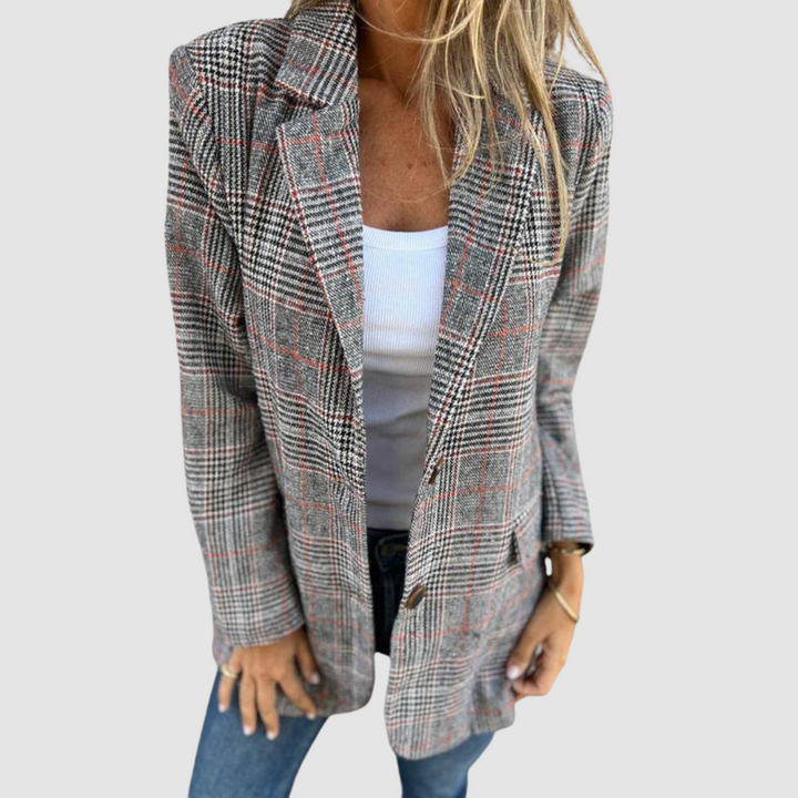 Jeniffer™ Elegant Plaid Blazer