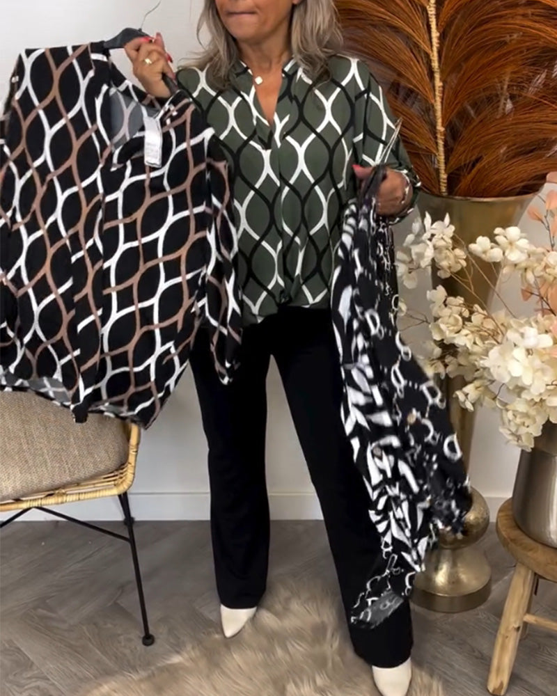 Loretta™ Graphic Print Blouse