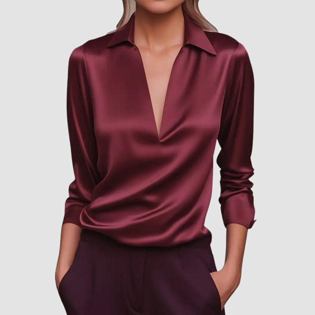 Starla™ Elegant Satin Blouse