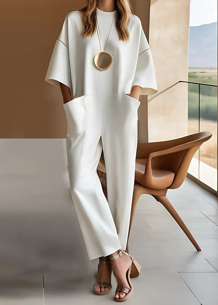 Elliana™ Elegant Short-Sleeve Jumpsuit
