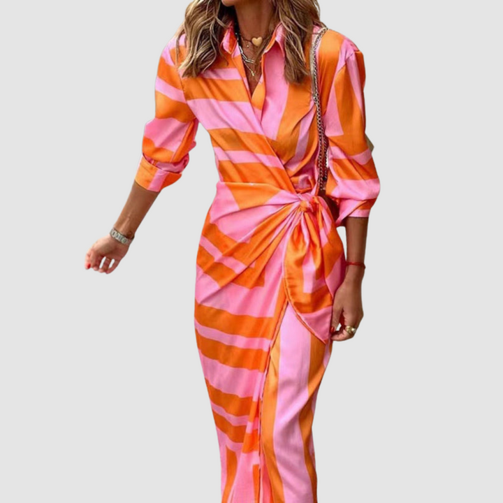 Ciara™ Elegant Striped Dress