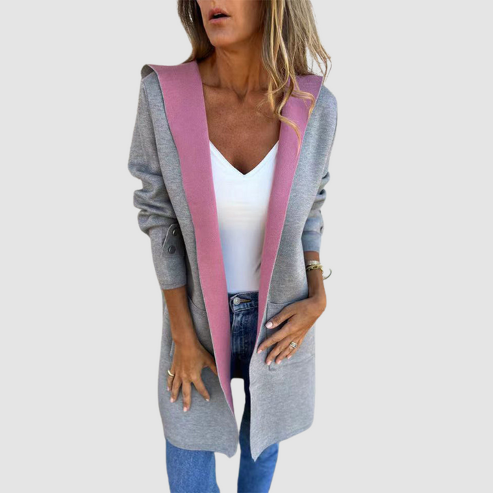 Keziah™ Elegant Soft Hooded Coat