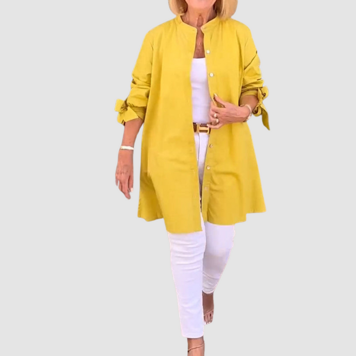 Quintana™ Solid Color Casual Long-Sleeve Shirt