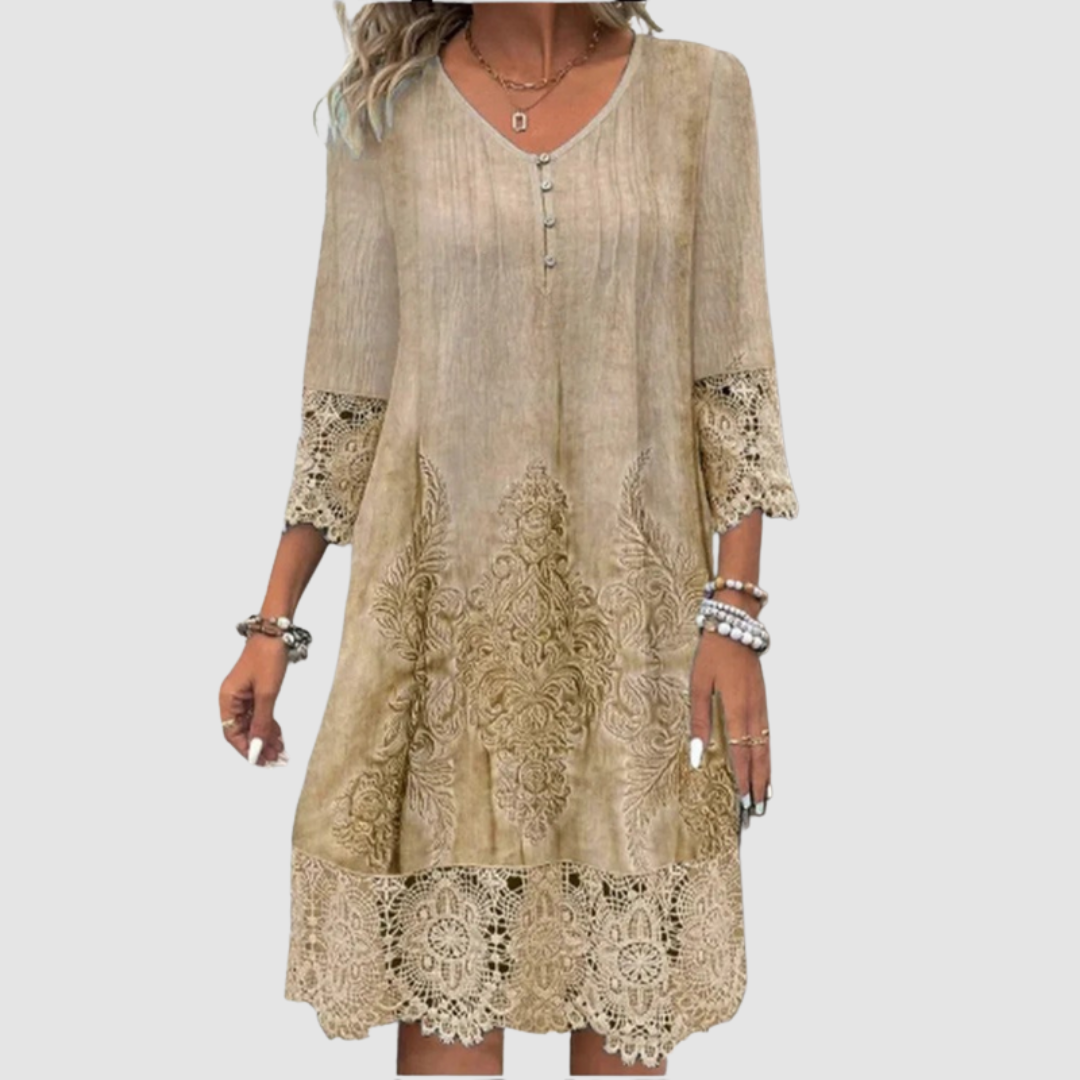 Helena™ Elegant Lace Dress