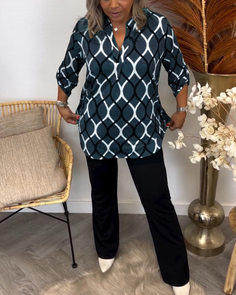 Loretta™ Graphic Print Blouse