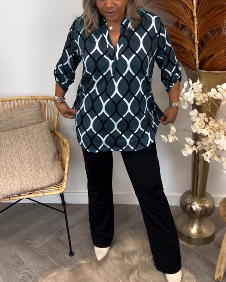 Loretta™ Graphic Print Blouse
