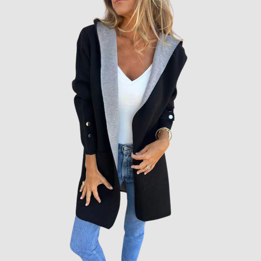 Keziah™ Elegant Soft Hooded Coat