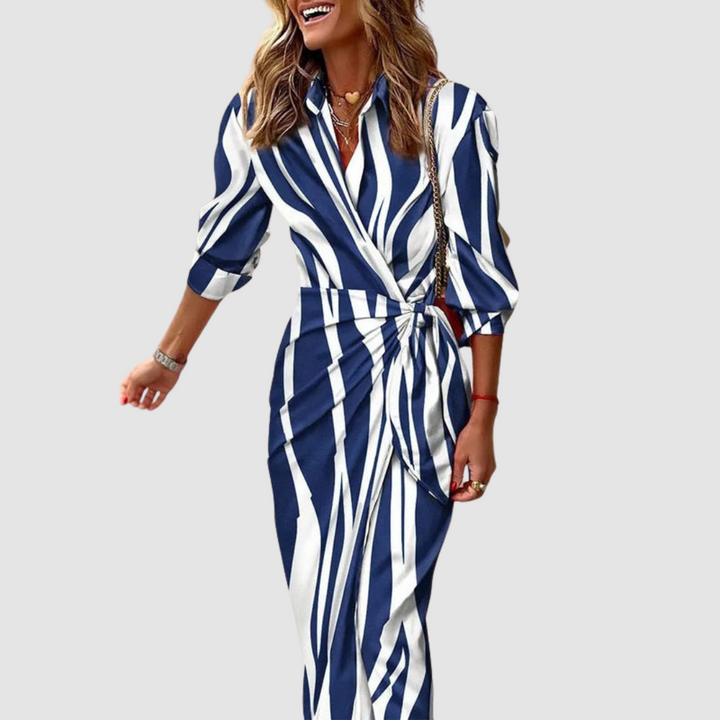 Ciara™ Elegant Striped Dress