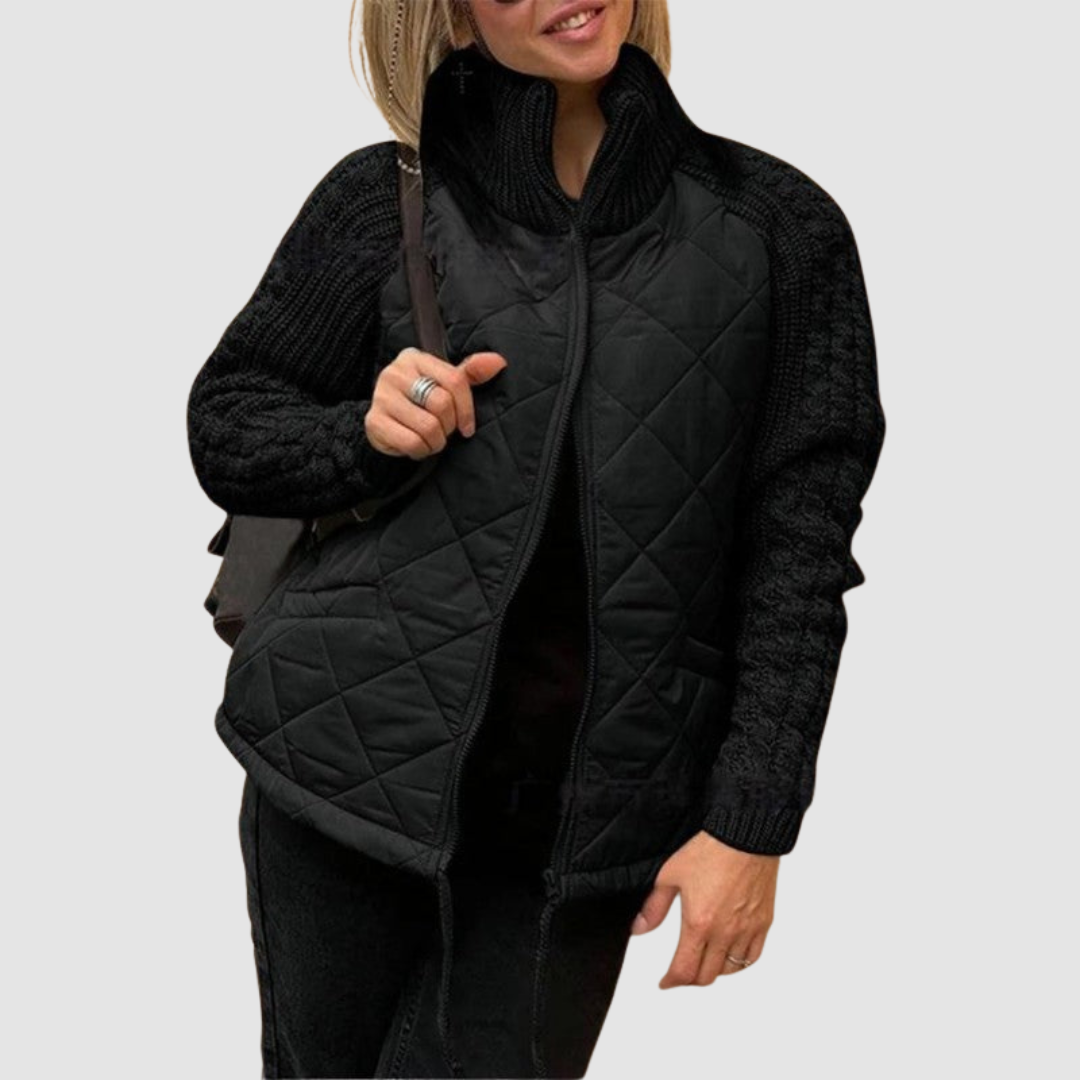 Dynna™ Wool Patchwork Down Jacket