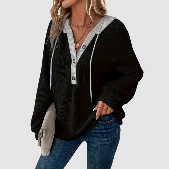 Eryn™ Premium Knitted Long Sleeve Hoodie