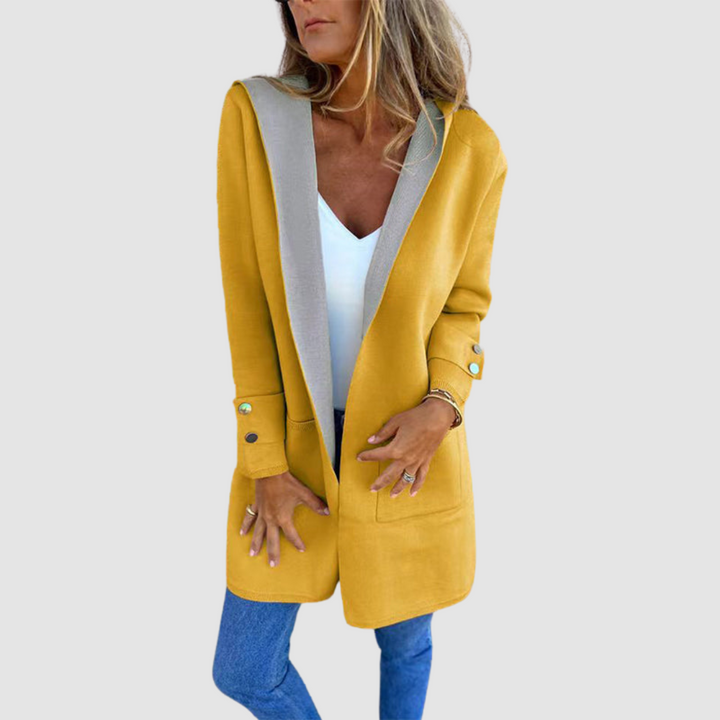 Keziah™ Elegant Soft Hooded Coat