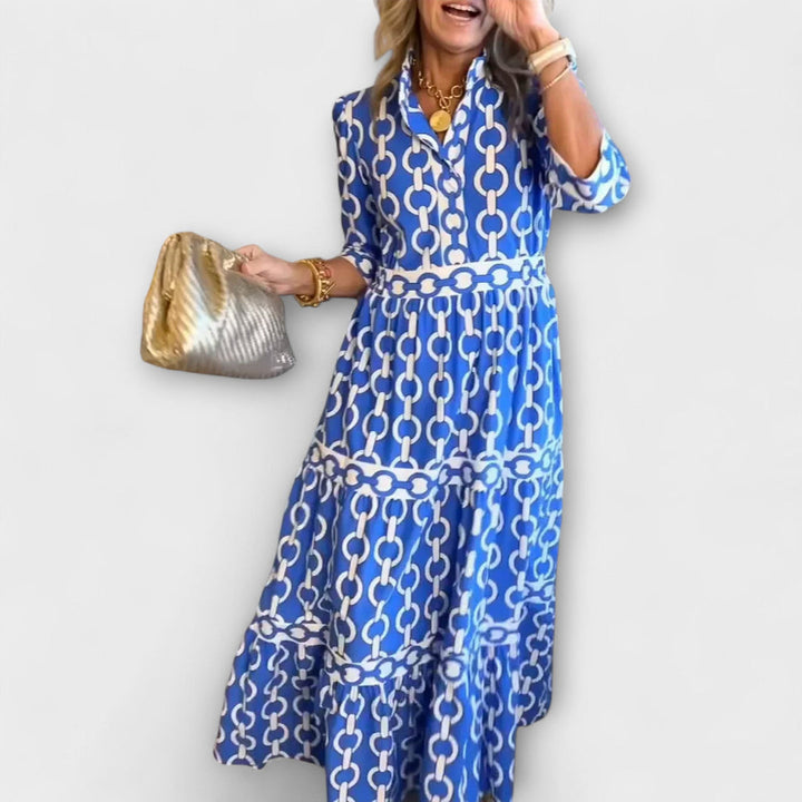 Seanna™ Chain Print Midi Dress