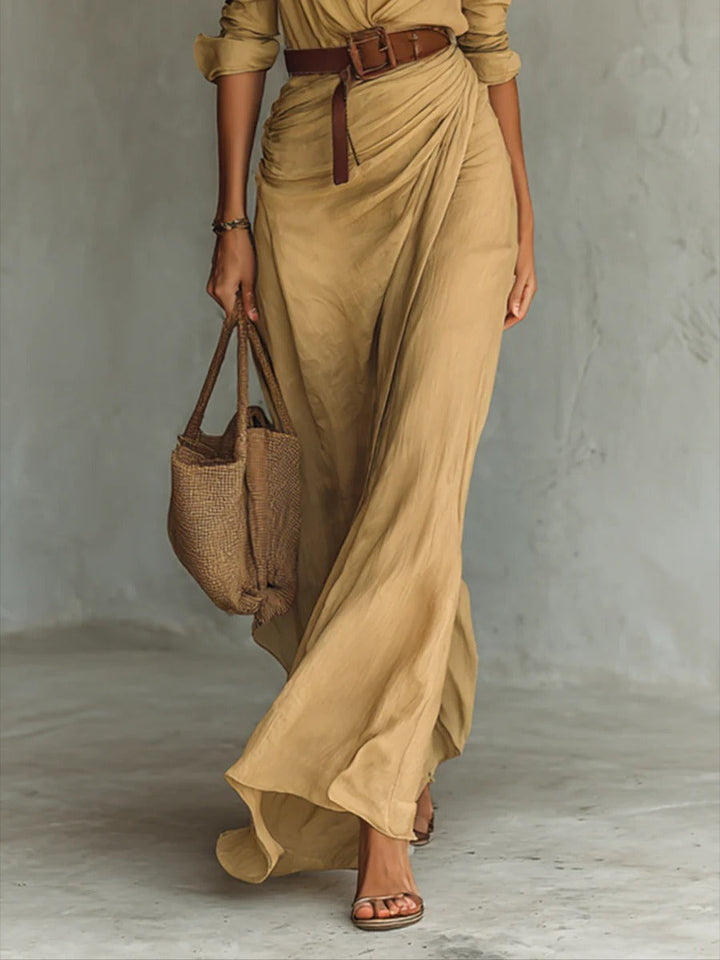Dynna™ Elegant Casual Shirt Dress + FREE Belt