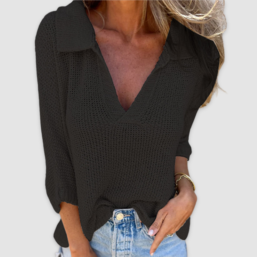 Lisa™ Elegant V-neck top