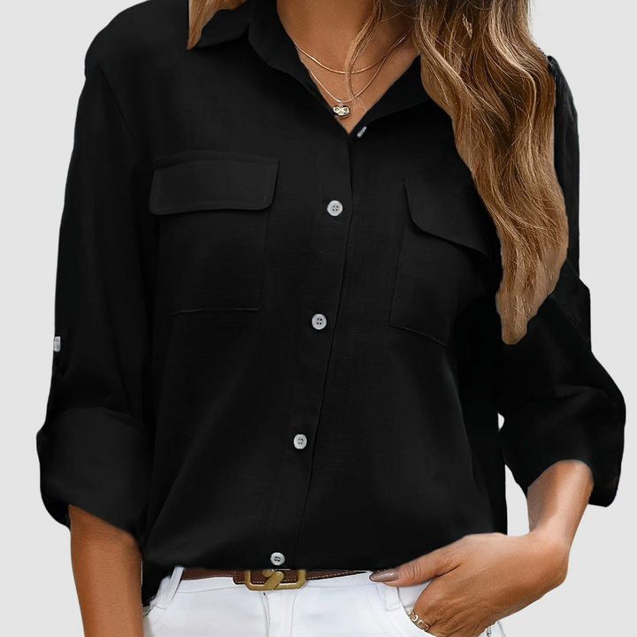 Chloe™ Elegant pocket blouse