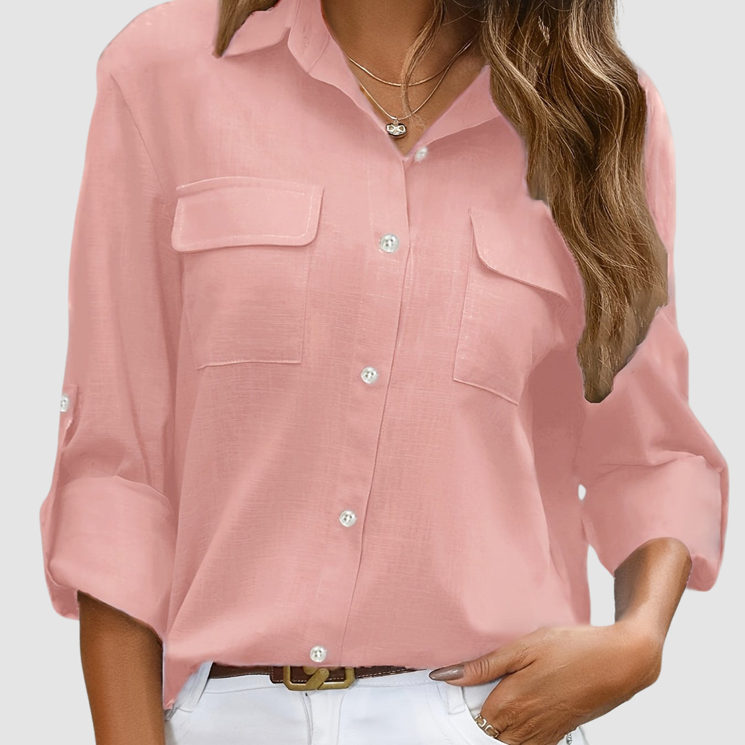 Chloe™ Elegant pocket blouse