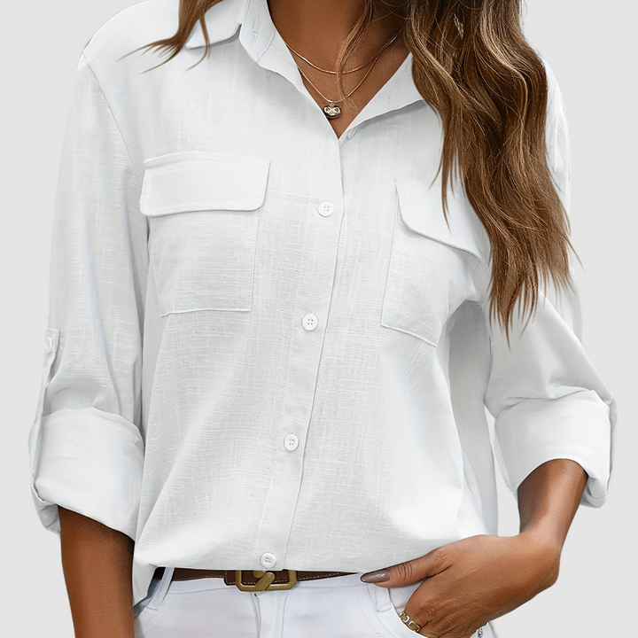 Chloe™ Elegant pocket blouse