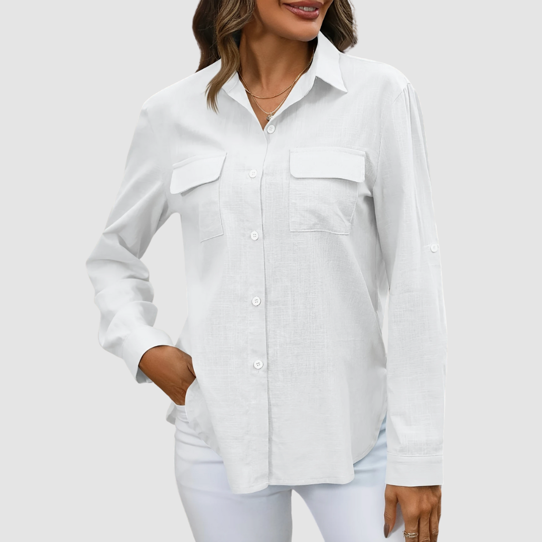 Chloe™ Elegant pocket blouse