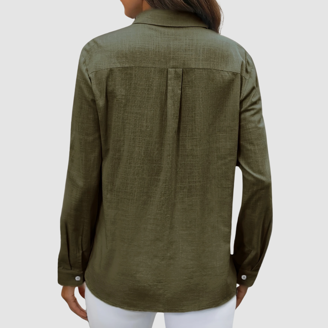 Chloe™ Elegant pocket blouse