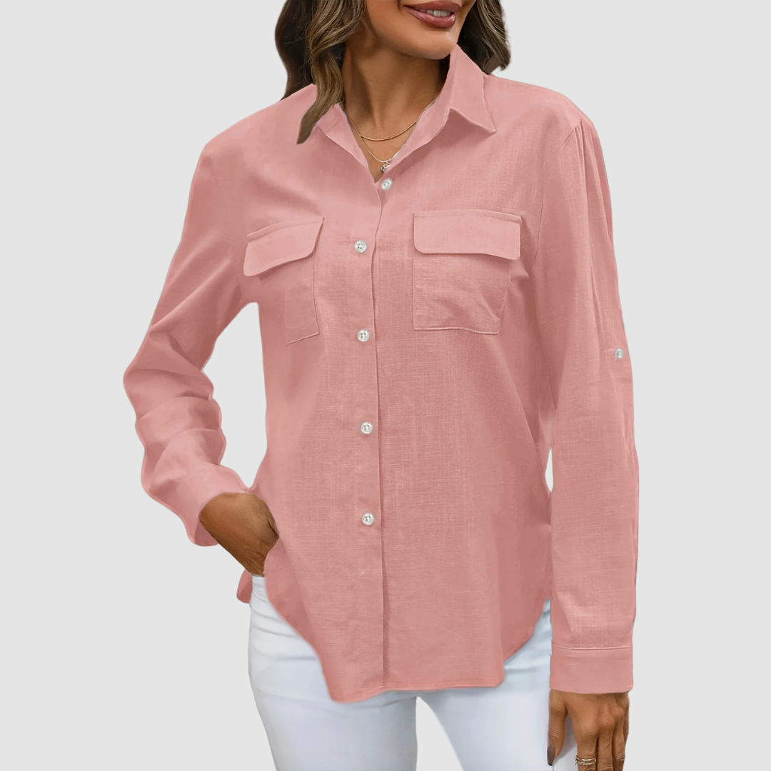 Chloe™ Elegant pocket blouse