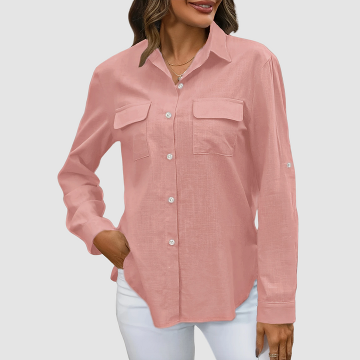 Chloe™ Elegant pocket blouse