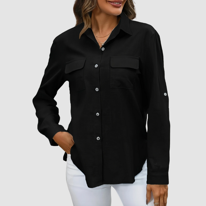 Chloe™ Elegant pocket blouse