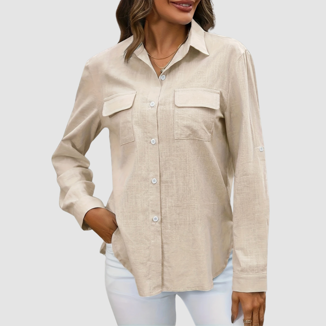 Chloe™ Elegant pocket blouse