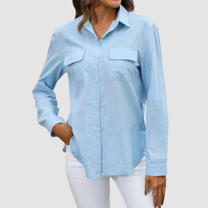Chloe™ Elegant pocket blouse