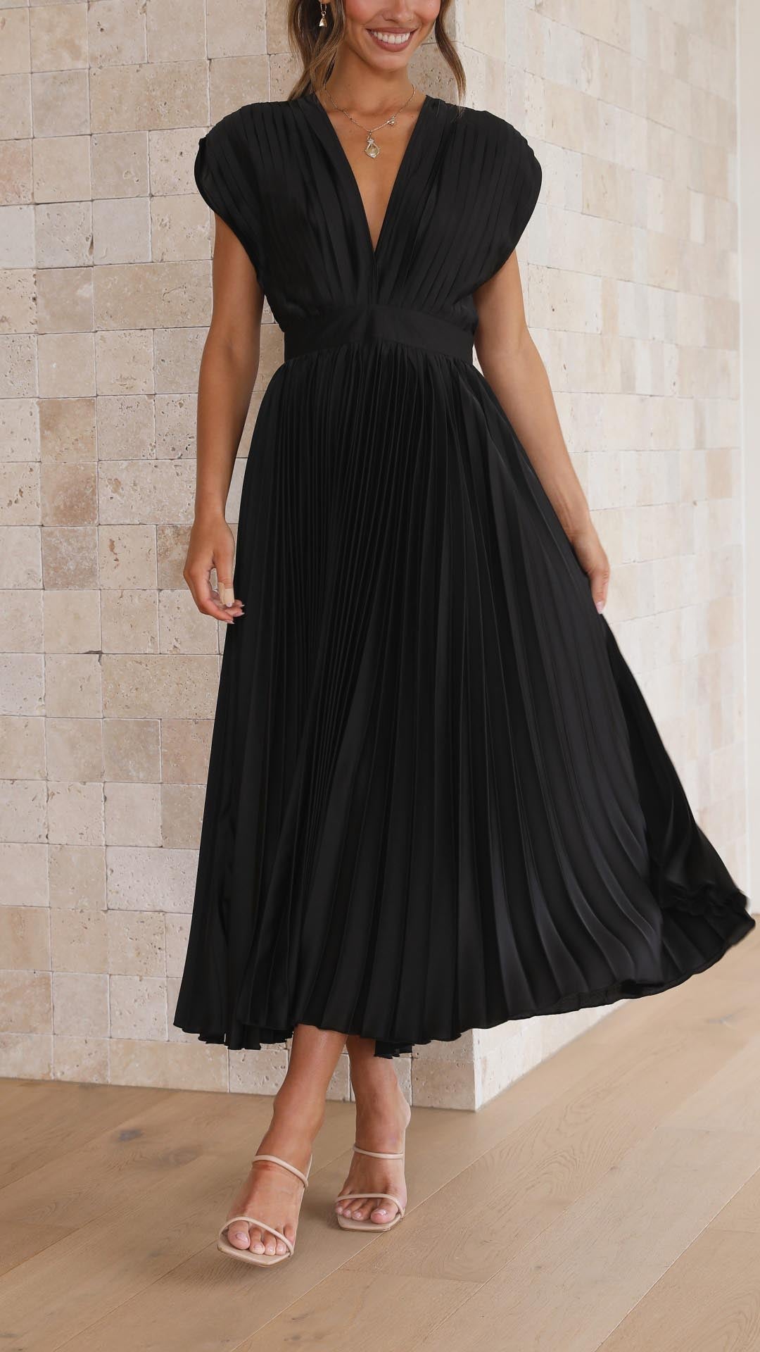 Maureen™ Elegant Pleated Dress