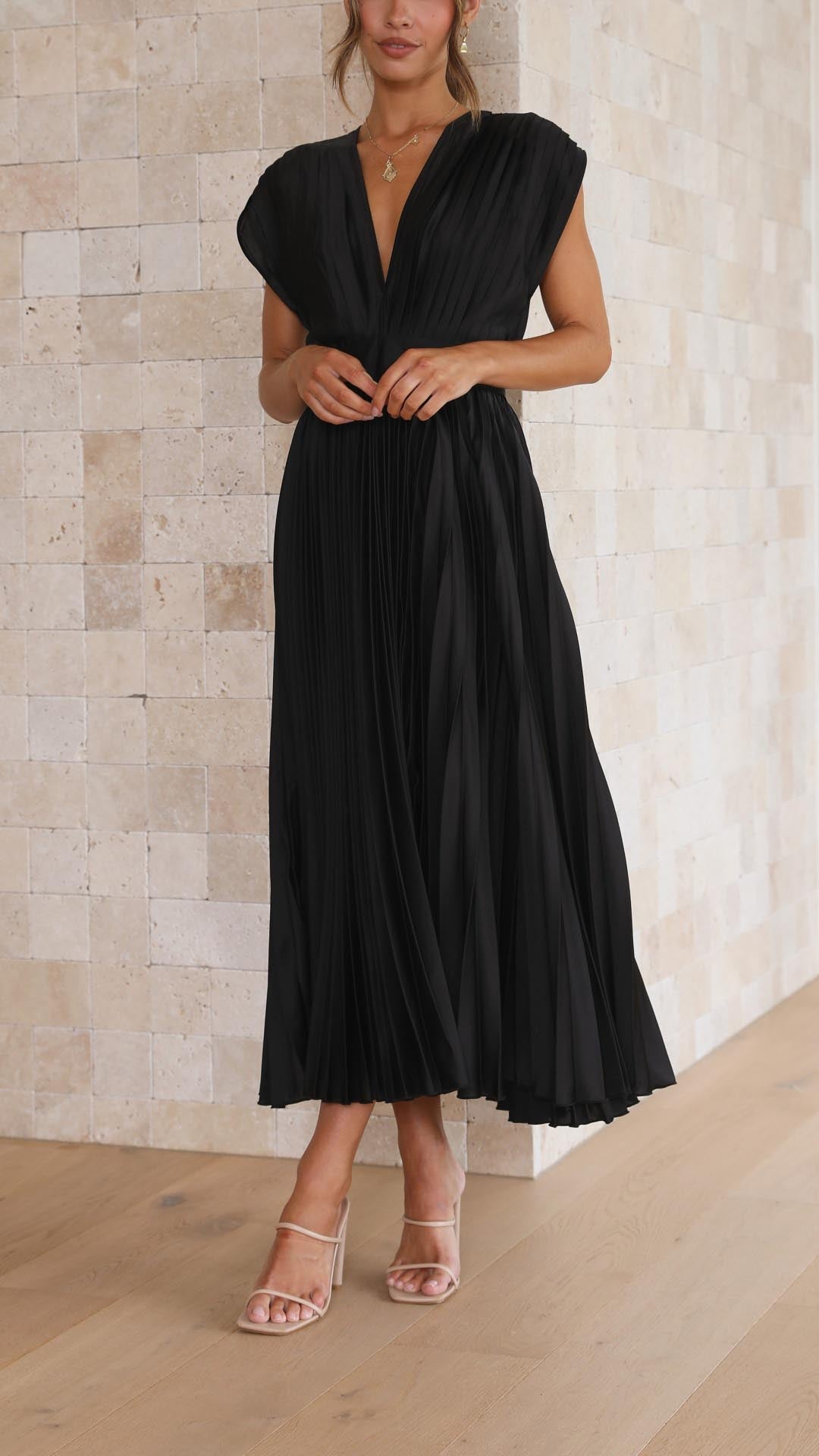 Maureen™ Elegant Pleated Dress