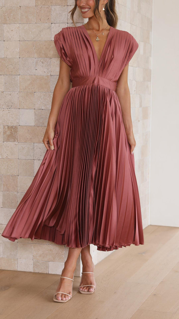 Maureen™ Elegant Pleated Dress