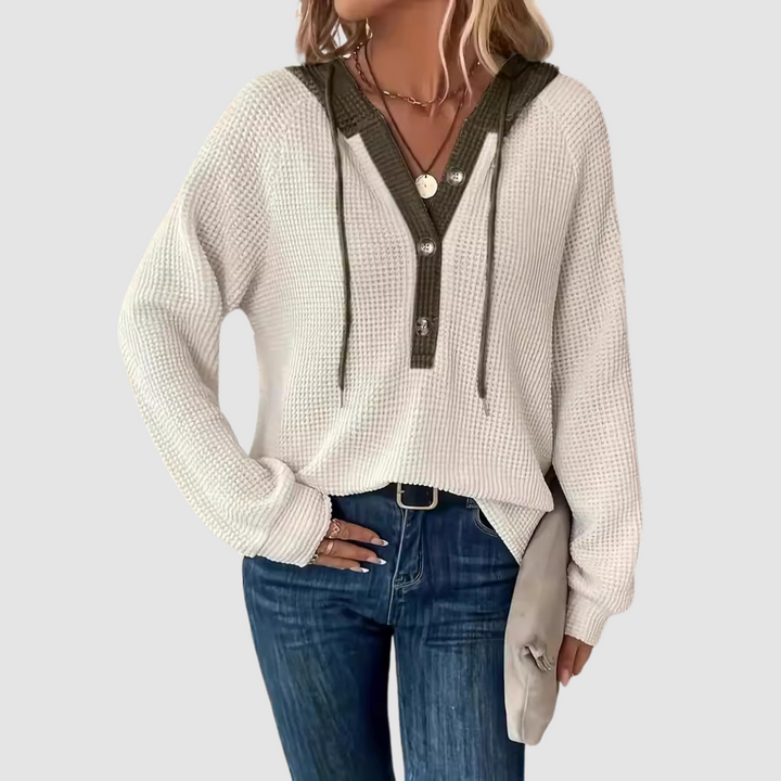 Eryn™ Premium Knitted Long Sleeve Hoodie