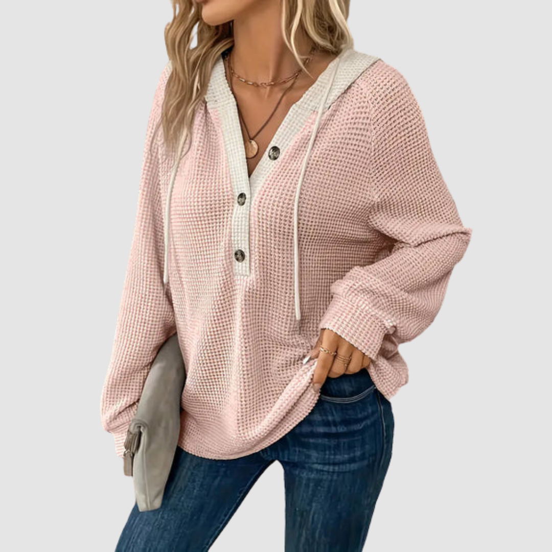 Eryn™ Premium Knitted Long Sleeve Hoodie