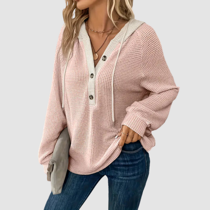 Eryn™ Premium Knitted Long Sleeve Hoodie