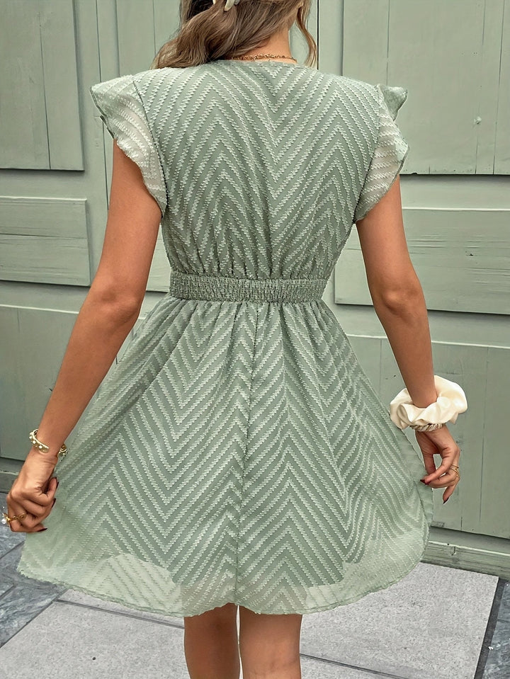 Sarina™ Elegant V-Neck Summer Dress