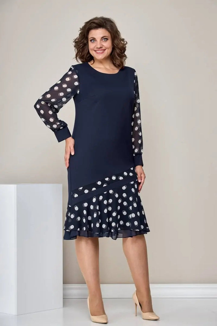 Marian™ Elegant Polka Dot Dress