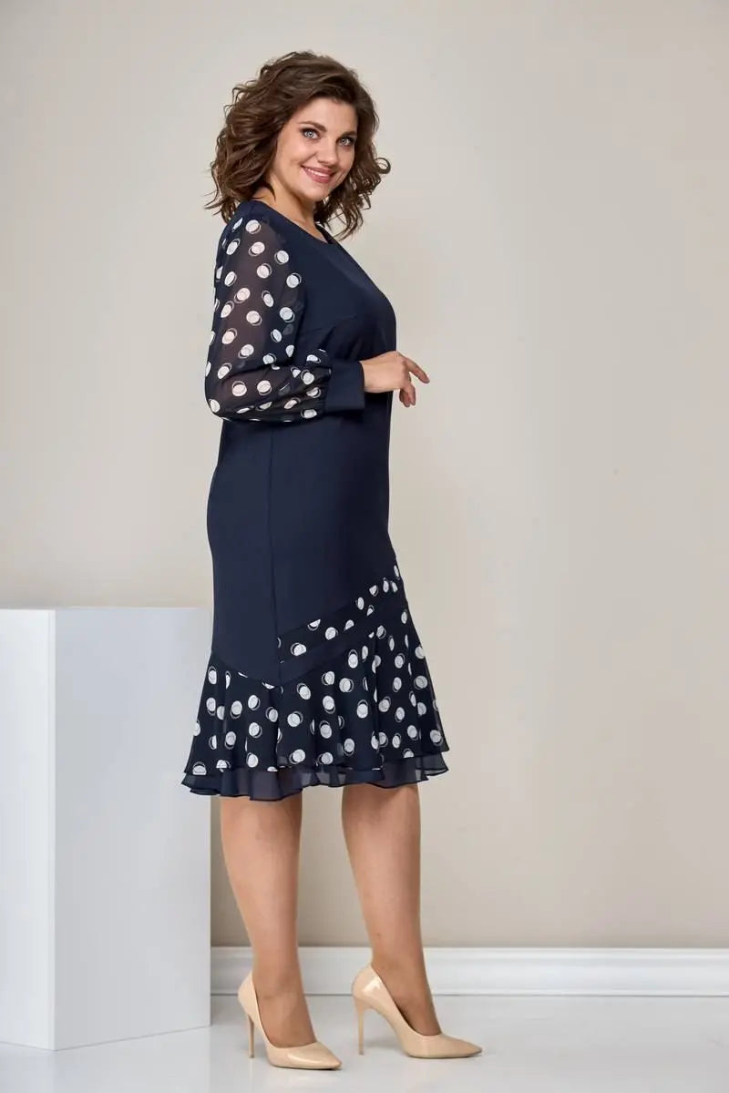 Marian™ Elegant Polka Dot Dress