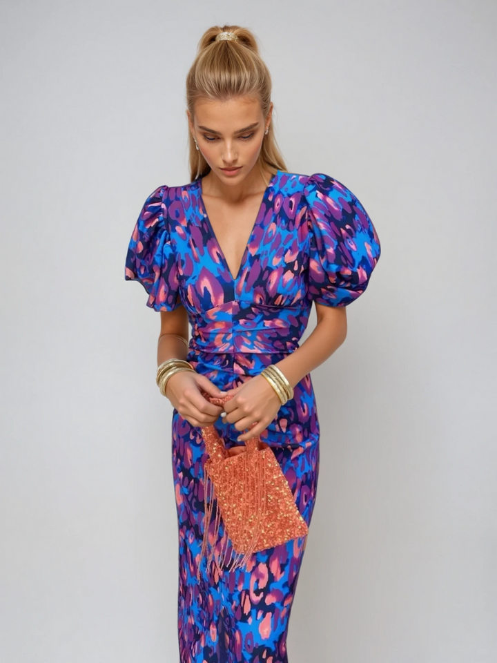 Aubriana™ Elegant Midi Dress