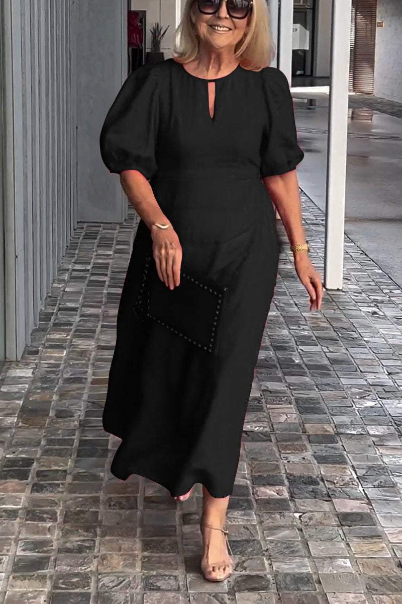Nessa™ Timeless Puff Sleeve Dress