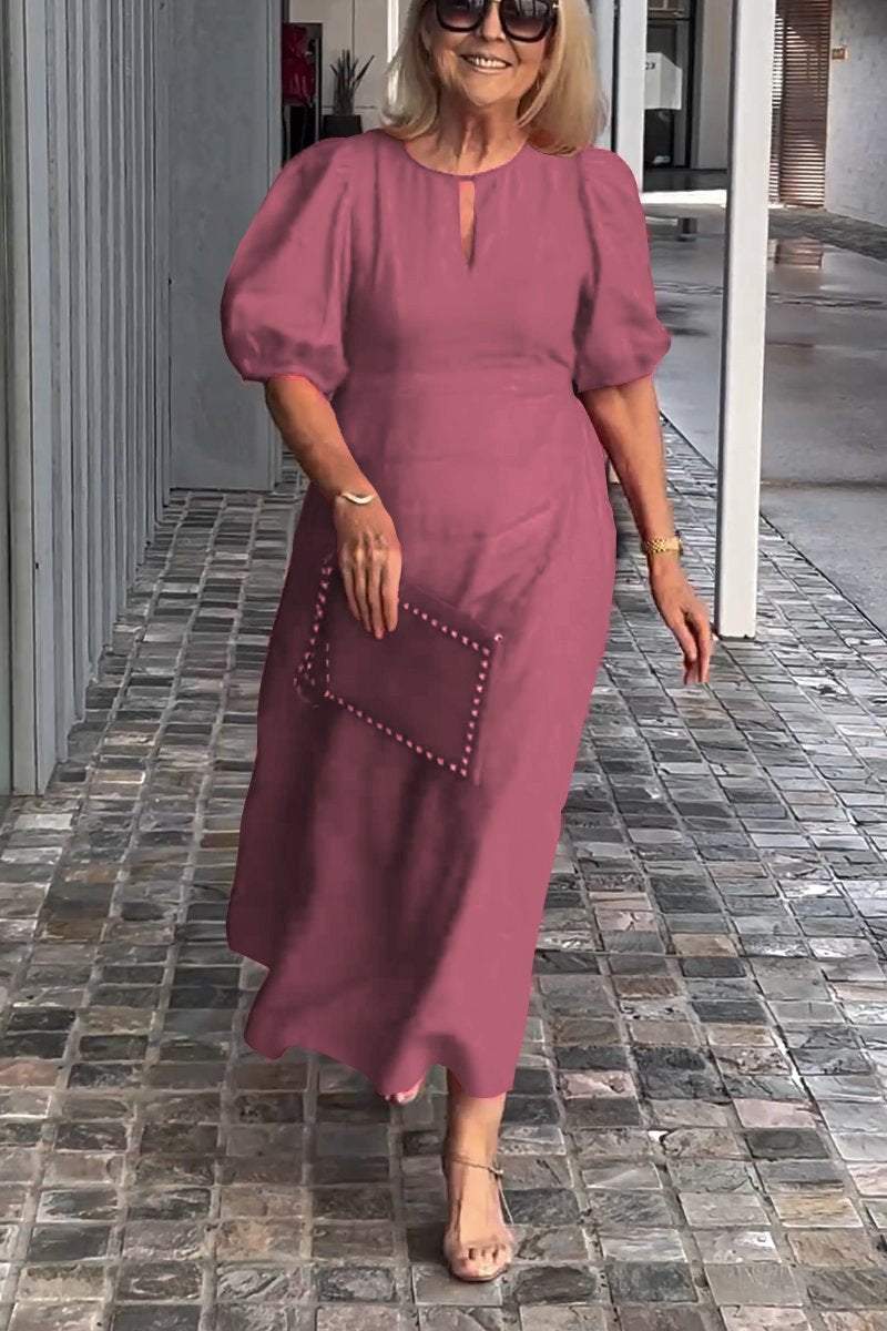 Nessa™ Timeless Puff Sleeve Dress