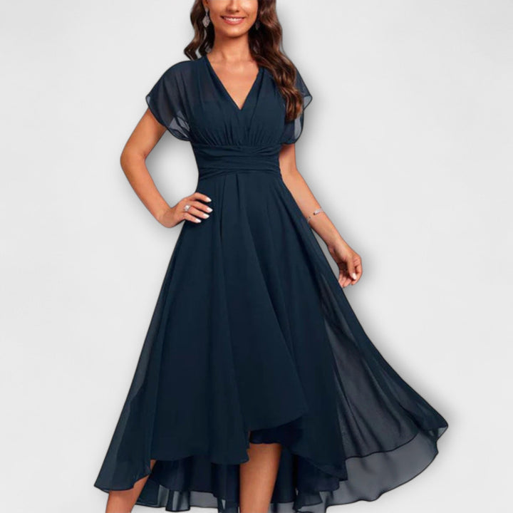 Celestine™ Flowing V-Neck Maxi Dress