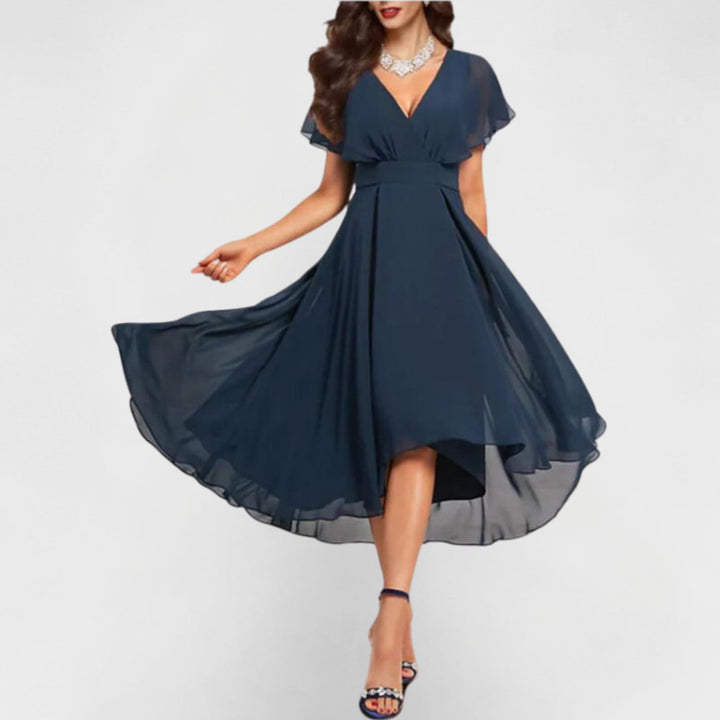 Celestine™ Flowing V-Neck Maxi Dress