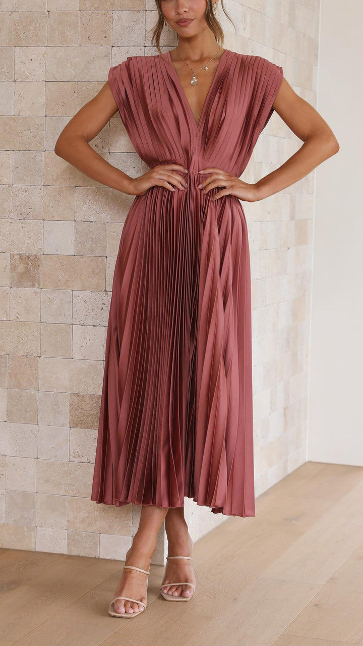 Maureen™ Elegant Pleated Dress