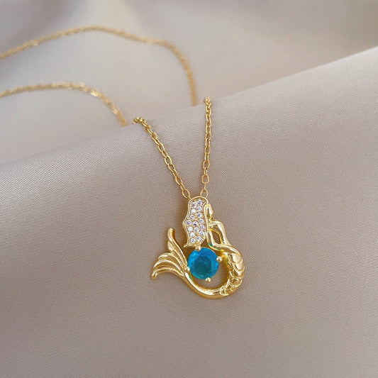 Blythe™ Blue Crystal Necklace