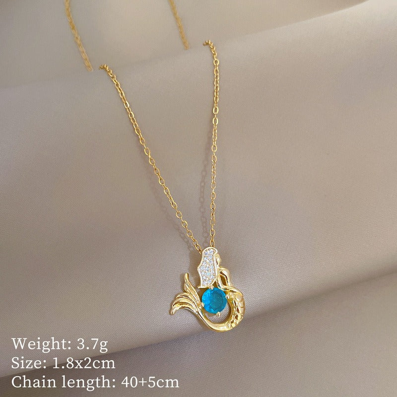 Blythe™ Blue Crystal Necklace